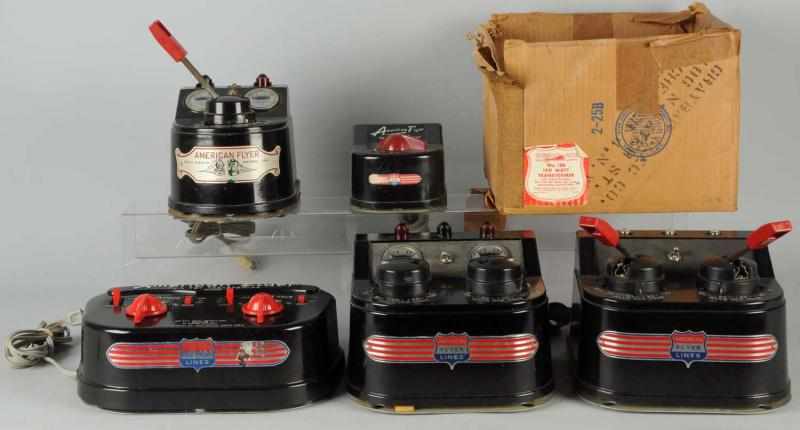 Appraisal: Lot of American Flyer Transformers American Various sizes and models