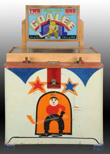 Appraisal: Chicago Coin Operated Goalie Arcade Game Description Takes dimes Goal