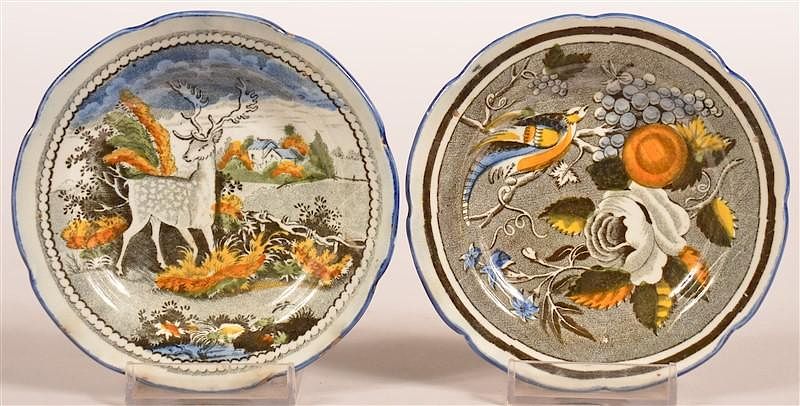 Appraisal: Two Salopian China Cup Plates Two Salopian China Cup Plates