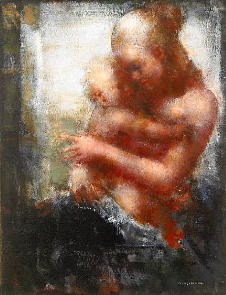 Appraisal: n a Grigory Gluckmann - Adoration signed 'Gluckmann' lower right