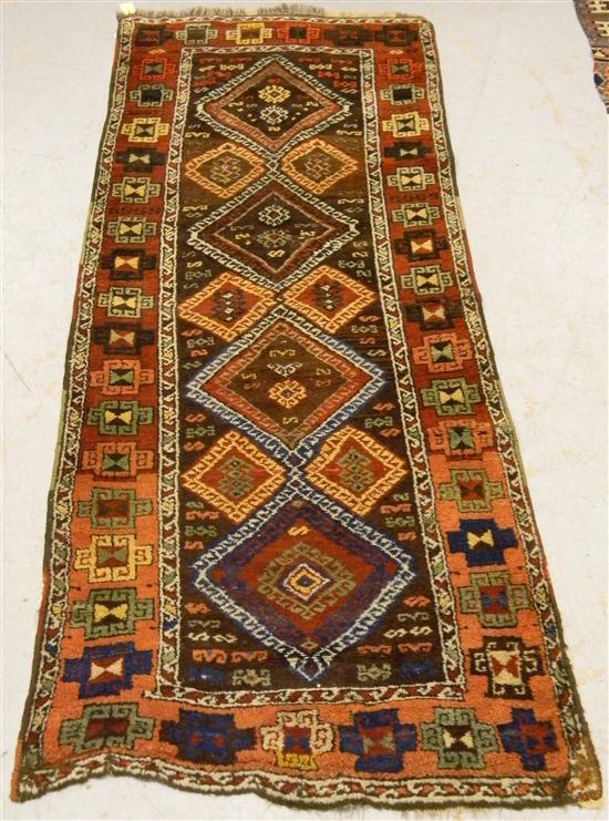 Appraisal: Antique Turkish ' '' x ' overall geometric design minor