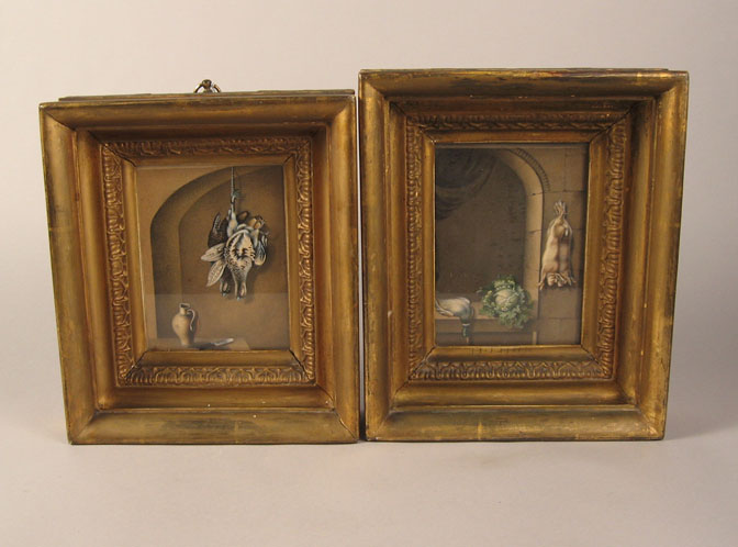 Appraisal: Pair of Flemish School still life pictures early th century