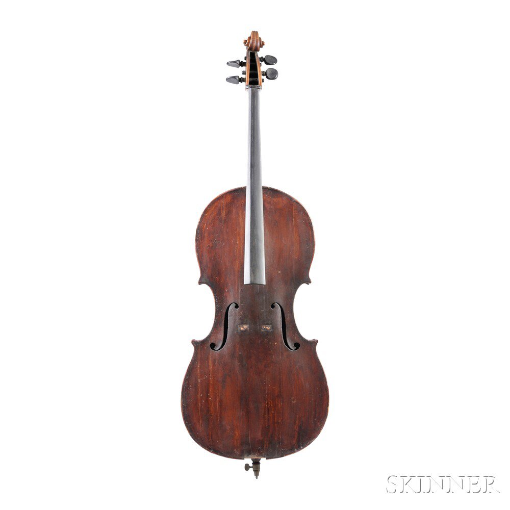 Appraisal: th Century European Violoncello for restoration unlabeled length of two-piece