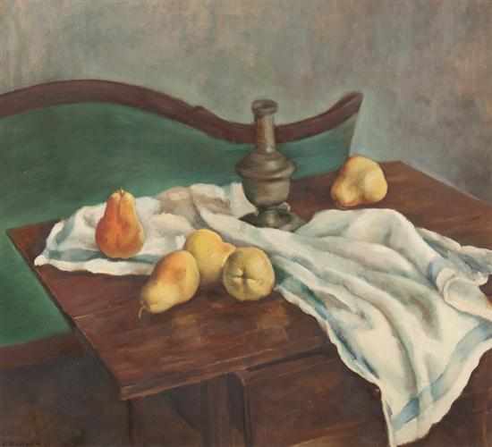 Appraisal: Elise W Bacharach American - Still Life with Fruit and