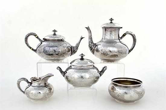 Appraisal: Whiting sterling five-piece tea and coffee service New York circa