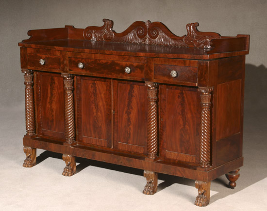 Appraisal: Classical Mahogany Sideboard Philadelphia or New York Circa Gallery added