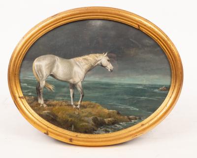 Appraisal: Leesa Sandys-Lumsdaine born The Unicorn a dapple grey horse looking