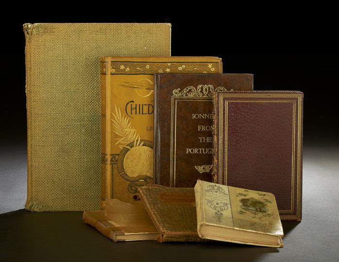 Appraisal: Seven Decorative Bindings of Noted Poets and Essayists including Oliver