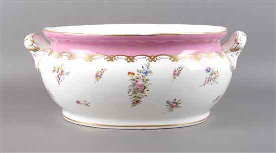 Appraisal: A Victorian Ceramic Jardiniere having gilt and floral sprays throughout