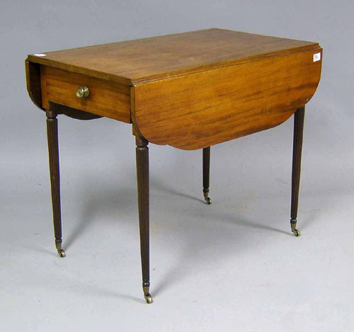 Appraisal: Federal mahogany pembroke table ca h w