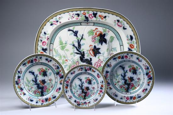 Appraisal: -PIECE ENGLISH IRONSTONE PARTIAL DINNER SERVICE second half th century