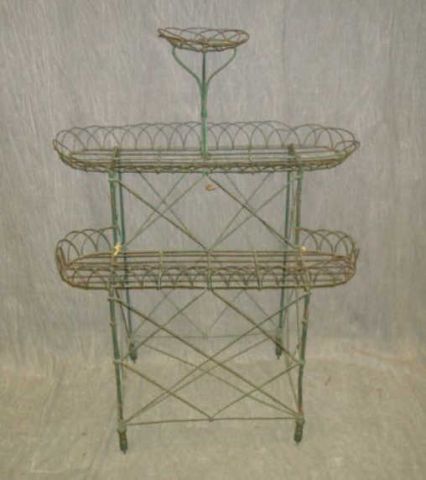 Appraisal: Victorian Wire Planter From a West th Street NYC estate