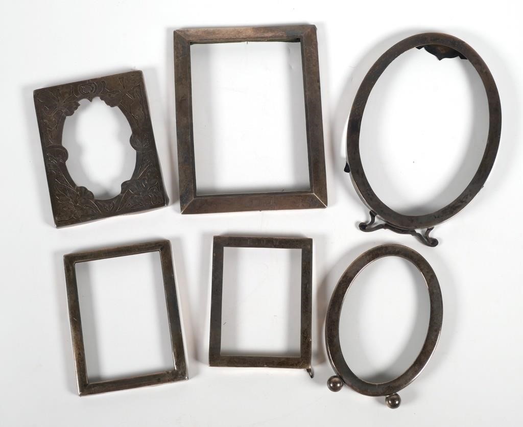 Appraisal: Collection of Sterling photograph or picture frames All are marked