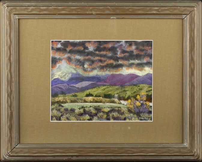 Appraisal: Helmuth Naumer American New Mexico - Fiery Sunset Over New