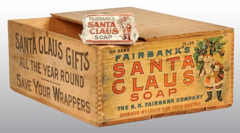 Appraisal: Santa Claus Soap Box Description Paper label on one side