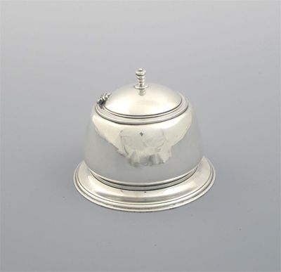 Appraisal: By H G Murphy a modern squat circular inkwell with