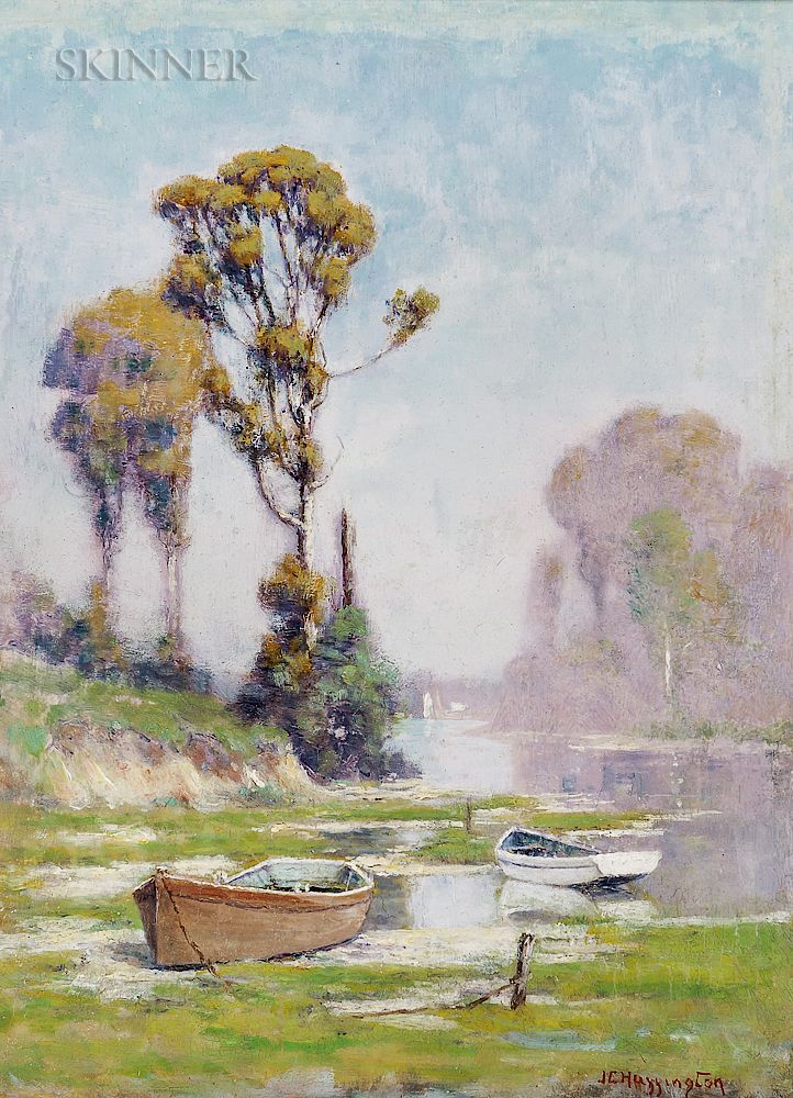 Appraisal: John Clifford Huffington American - Beached Dories John Clifford Huffington