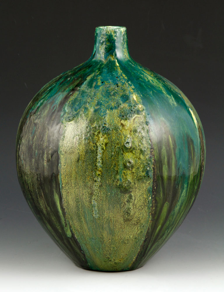 Appraisal: - Attrb Taxile Doat Shouldered Vase Attributed to Taxile Doat