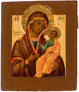 Appraisal: A RUSSIAN ICON OF THE IVERSKAYA MOTHER OF GOD TH