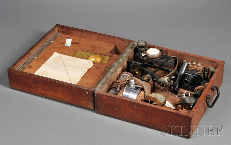 Appraisal: Navigation Outfit including an Aircraft Octant Mark III-Model by Brandis