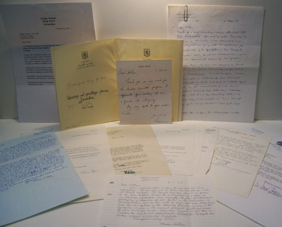 Appraisal: JUDAICA Group of items Signed or Signed and Inscribed by