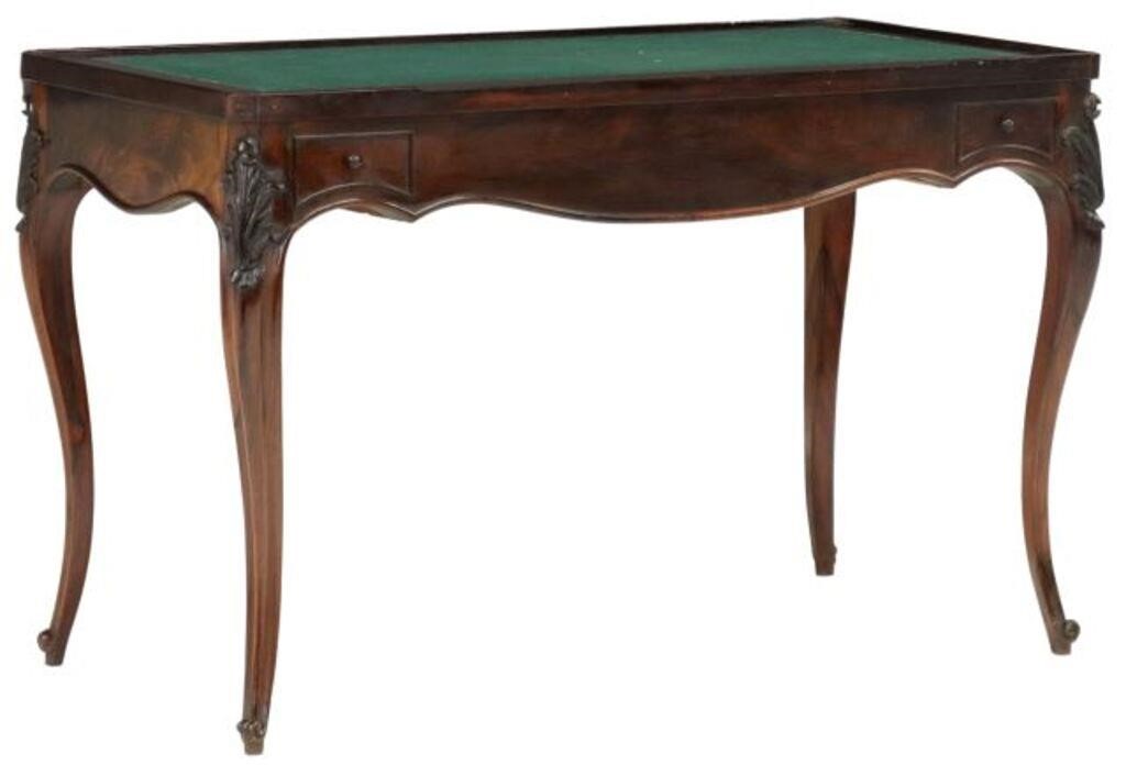 Appraisal: French Louis XV style rosewood games tables th c the