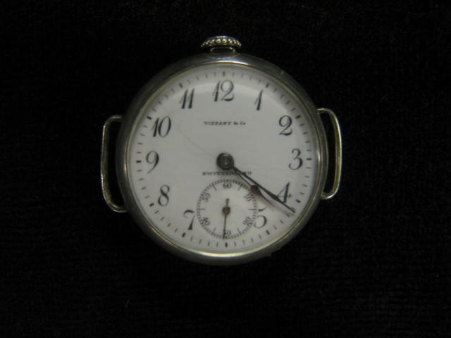 Appraisal: Tiffany Wrist Watch sterling silver case movement by Longines dated