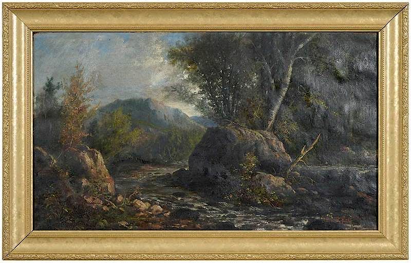 Appraisal: John Ross Key American - Mountain Landscape signed lower right