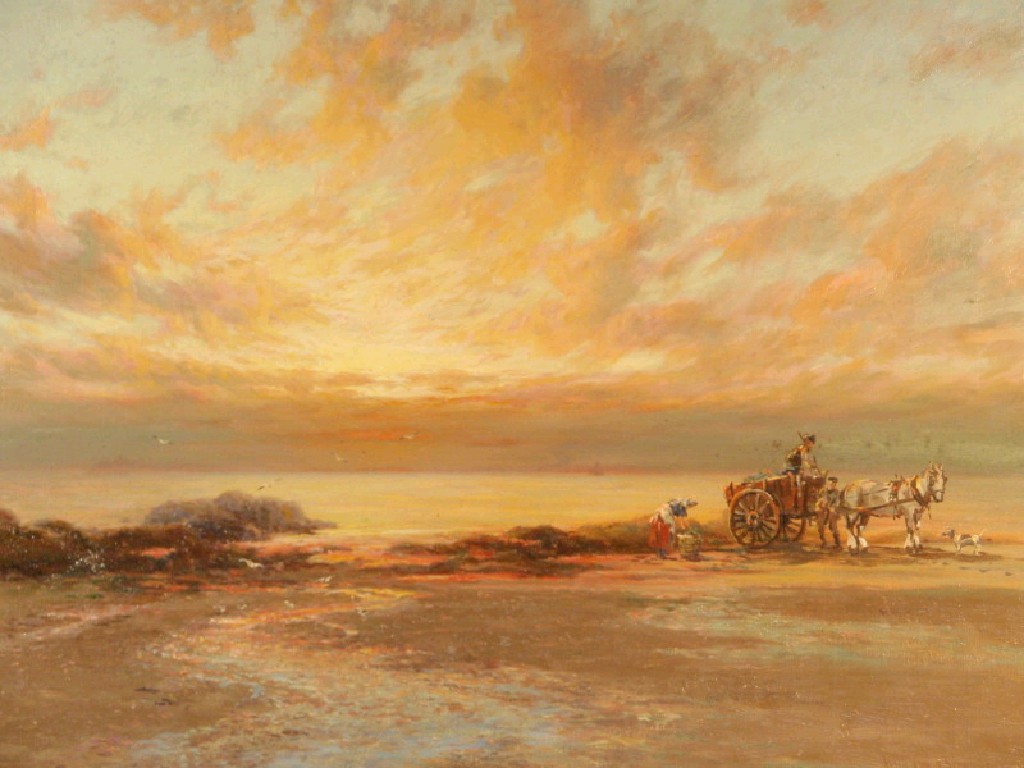 Appraisal: William J King The Golden Glow of the Setting Sun