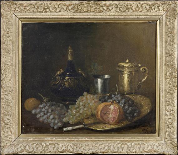 Appraisal: FORET PAUL before Paris after Still life with fruit and