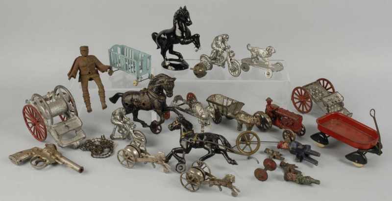 Appraisal: Large Lot of Cast Iron Toys Parts Description Includes Hubley