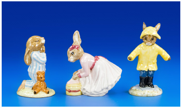 Appraisal: Royal Doulton Bunnykins Ballerina Bedtime and Rainy Day