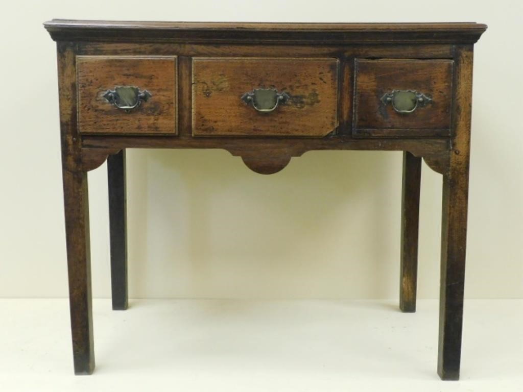 Appraisal: PROVINCIAL CONTINENTAL SERVER TH CENTURYstyle Three drawer server made of