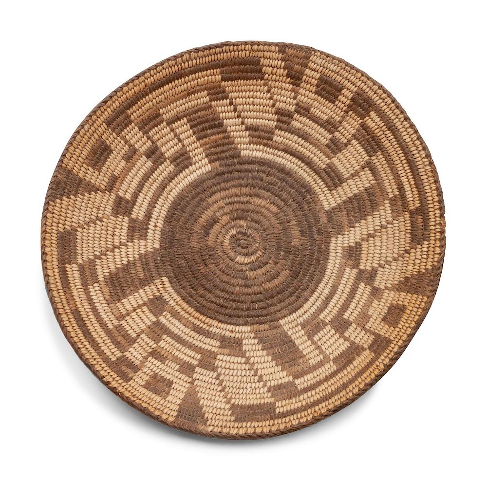 Appraisal: Tohono O'odham Basket Tray Tohono O'odham Basket Tray SECOND QUARTER