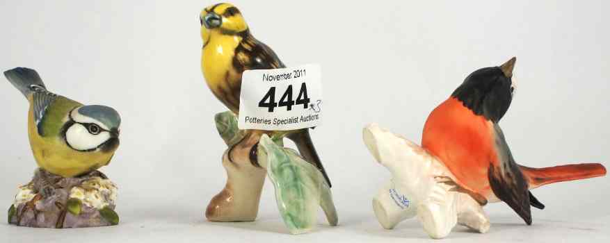 Appraisal: Royal Worcester Blue Tit and x Goebel Bird Figures