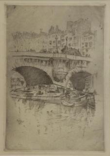 Appraisal: MARIN John Etching Le Pont Neuf Signed and dated lower