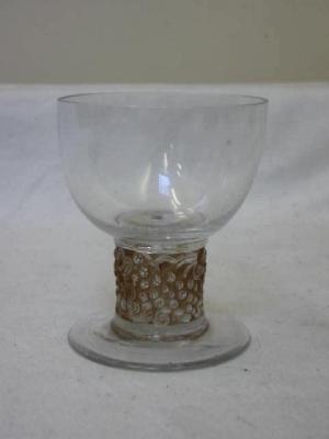 Appraisal: A LALIQUE GLASS the ovoid and spreading foot with crackle