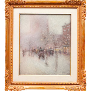 Appraisal: Hensen th th Century Twilight Pastel on Masonite signed Hensen