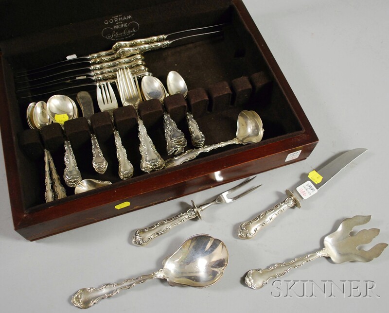 Appraisal: Sixty-one-piece Gorham Sterling Silver Strasbourg Pattern Partial Flatware Set including