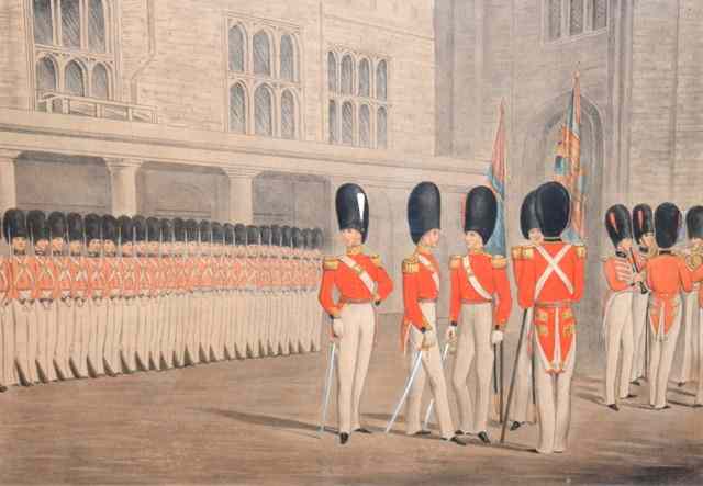 Appraisal: W SPOONER PUBS 'Grenadier Guards Relieving Guard Colour Court St