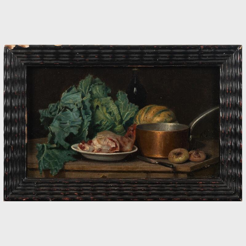 Appraisal: European School Still Life with Tureen and Still Life with