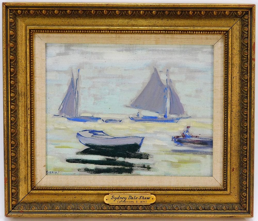 Appraisal: Sydney Dale Shaw Impressionist Seascape Painting New York California -