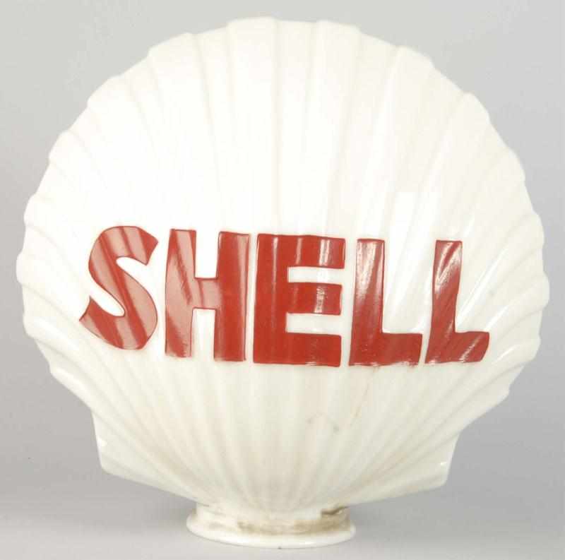 Appraisal: Glass Shell Oil Gasoline Globe Description Lettering is worn on