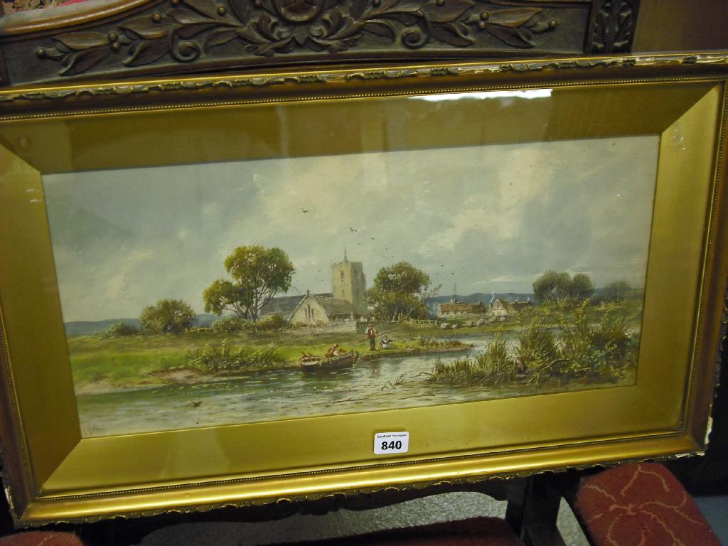 Appraisal: By J Milton th th century British - river landscape