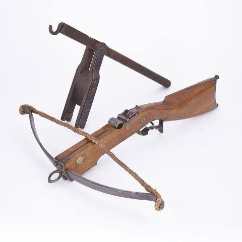 Appraisal: Swiss Sporting Crossbow dated signed indistinctly and dated on the