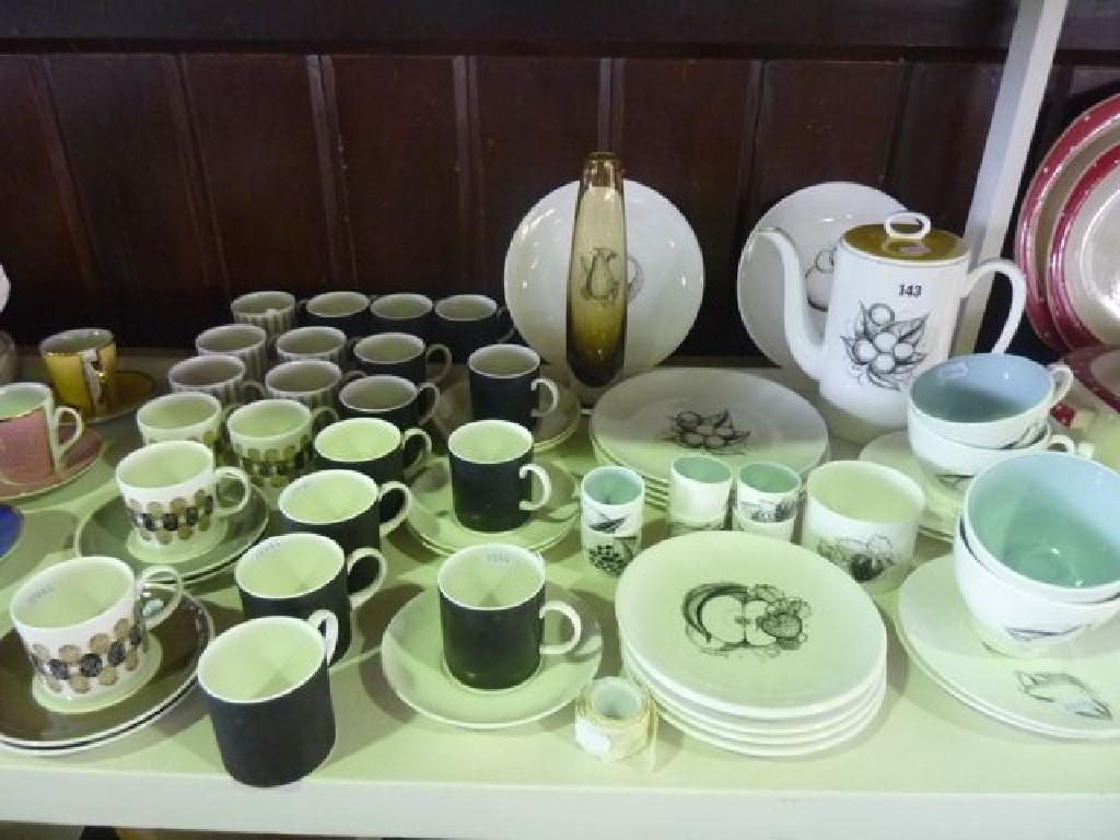 Appraisal: A large collection of Susie Cooper bone china Black Fruits