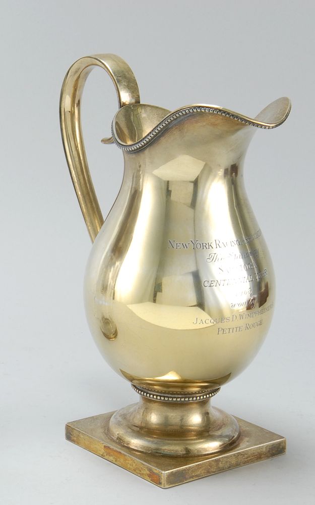 Appraisal: AMERICAN STERLING SILVER GILT WATER PITCHER By Ensko of New