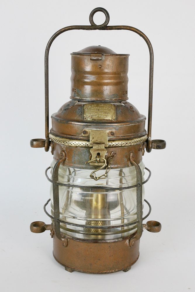 Appraisal: Davey London Approved Regulation Ship Lamp Davey London Approved Regulation