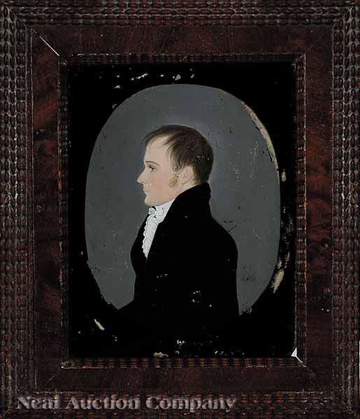 Appraisal: Joseph Fournier American active Charleston - after active Savannah Portrait