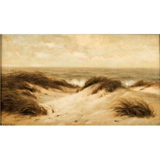 Appraisal: Nels Hagerup Painting Framed oil on canvas Sand Dunes by